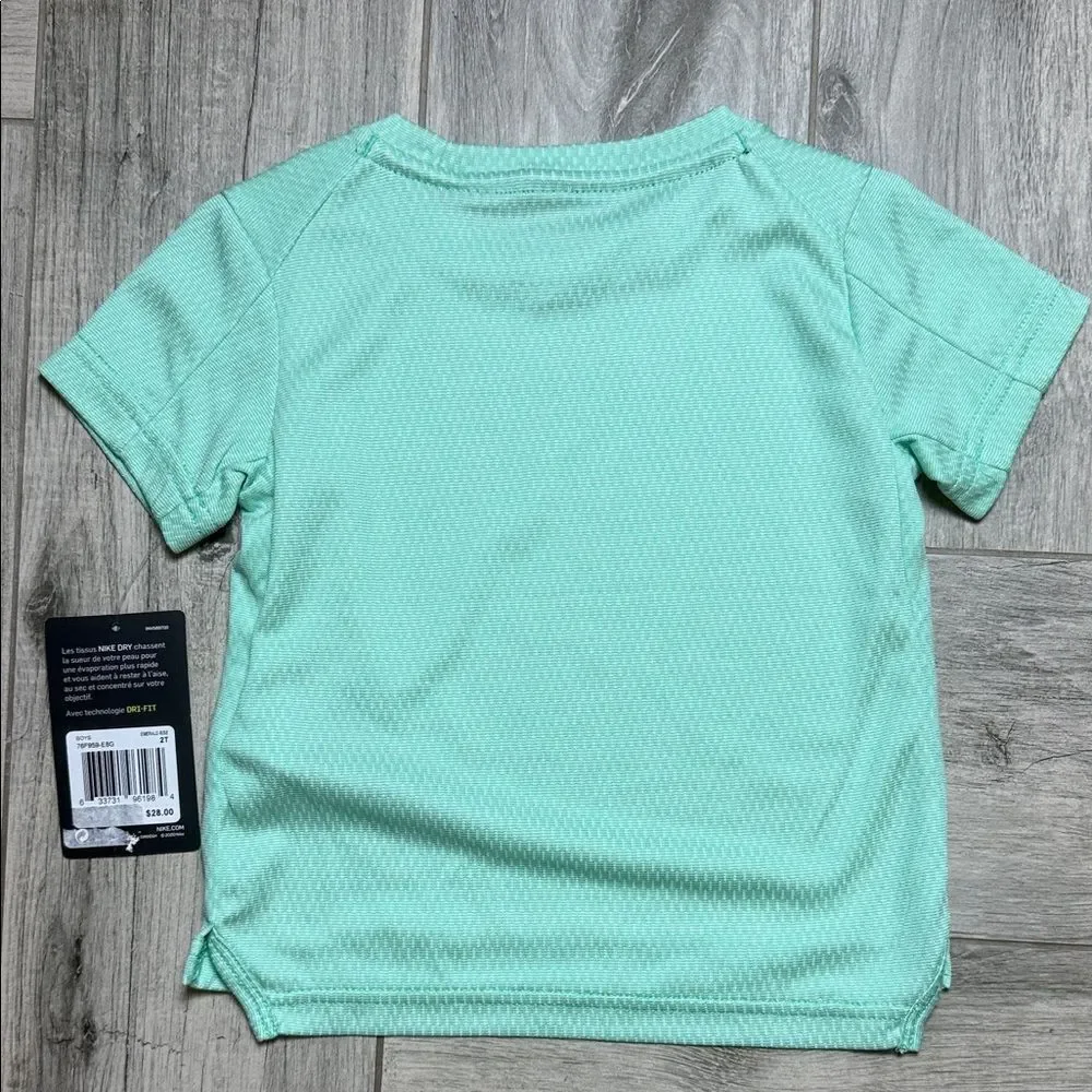 Nike Dry Fit Kids Tee with Large Swoosh Logo